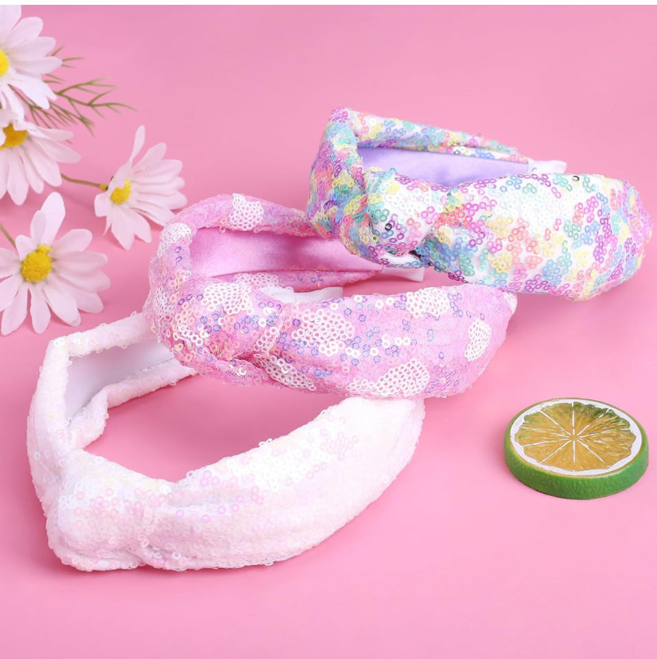 Sequin knot headband
