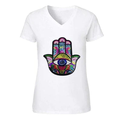 SEQUIN HAMSA T-SHIRT